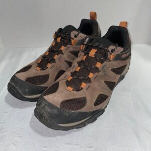Merrell Mens Alverstone Hiking Shoes Brown Suede Mesh J31275 Size 13